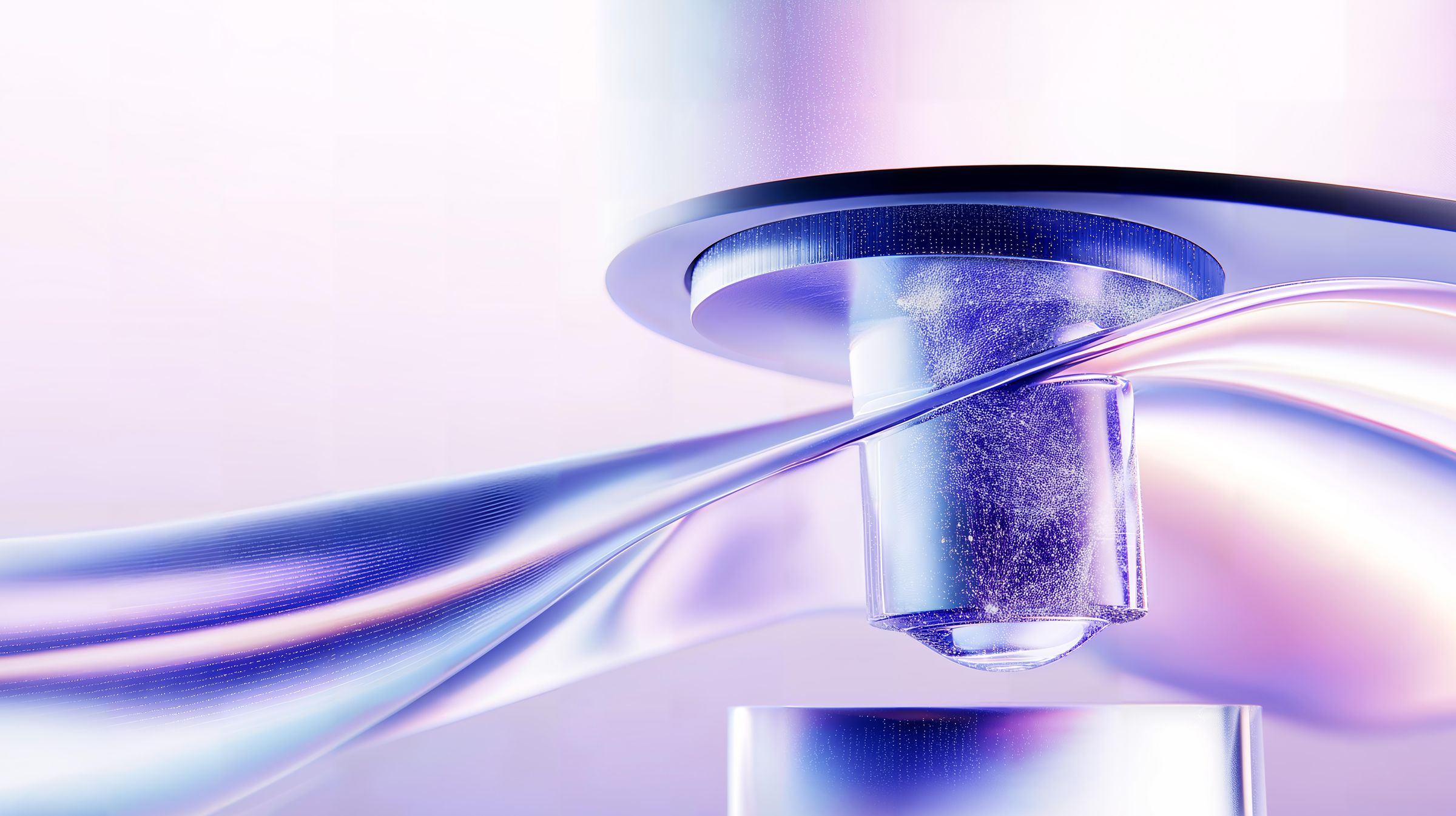 AI-generated image of microscope representing vaccines development and delivery