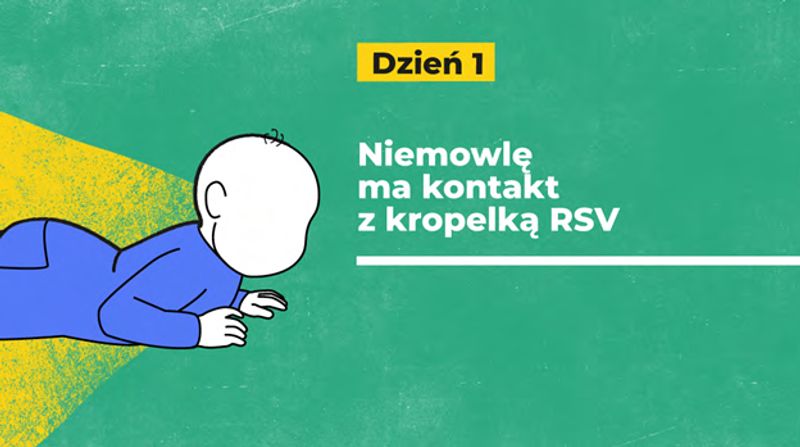 Niemowlę ma kontakt z RSV
