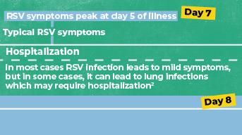 timeline RSV disease progression illustration