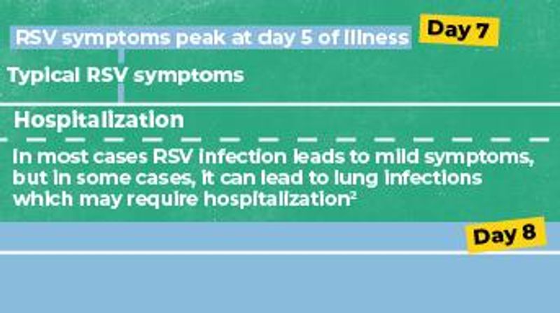 timeline RSV disease progression illustration