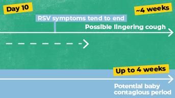 timeline RSV disease progression illustration