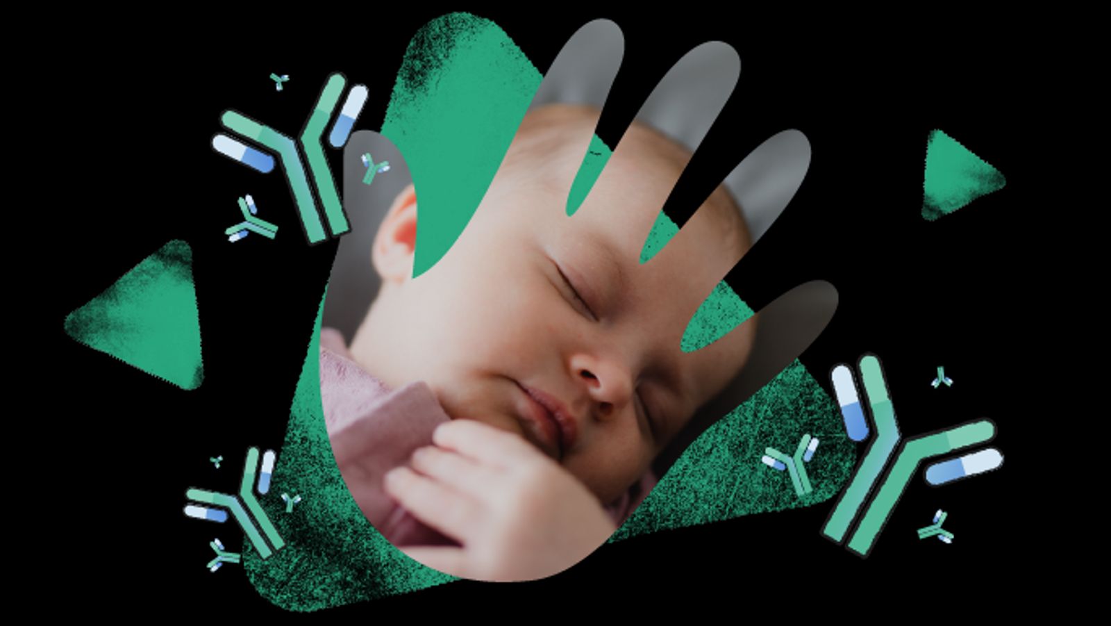 Imagen de un bebé durmiendo.