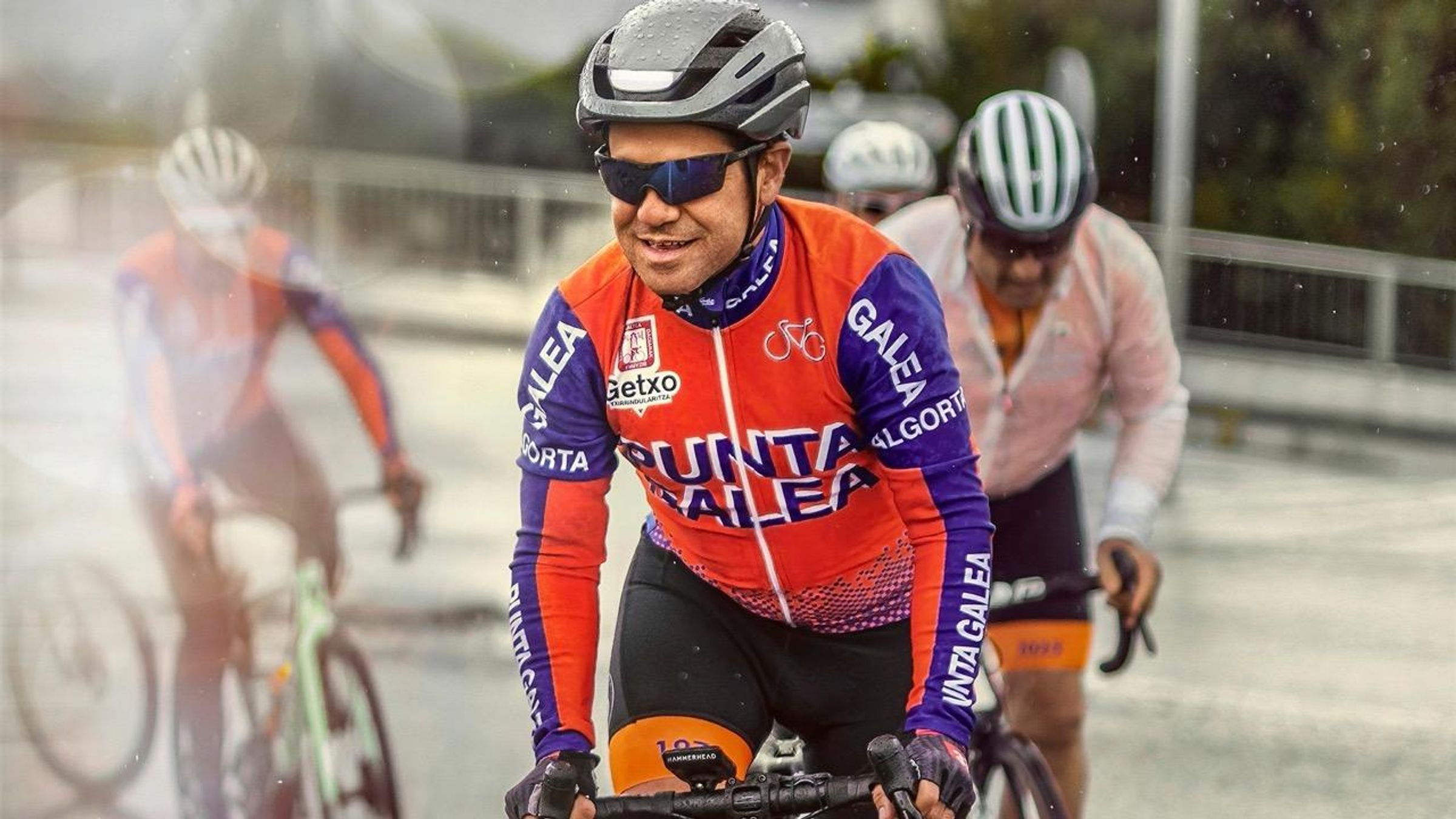 Peio on the road, a testament to his resilience and agility, and the power of medical care