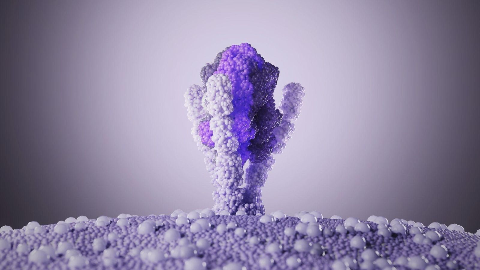 3D model of TL1A, a key pathway targeted in Sanofi's immunology research for gastrointestinal disease treatment.