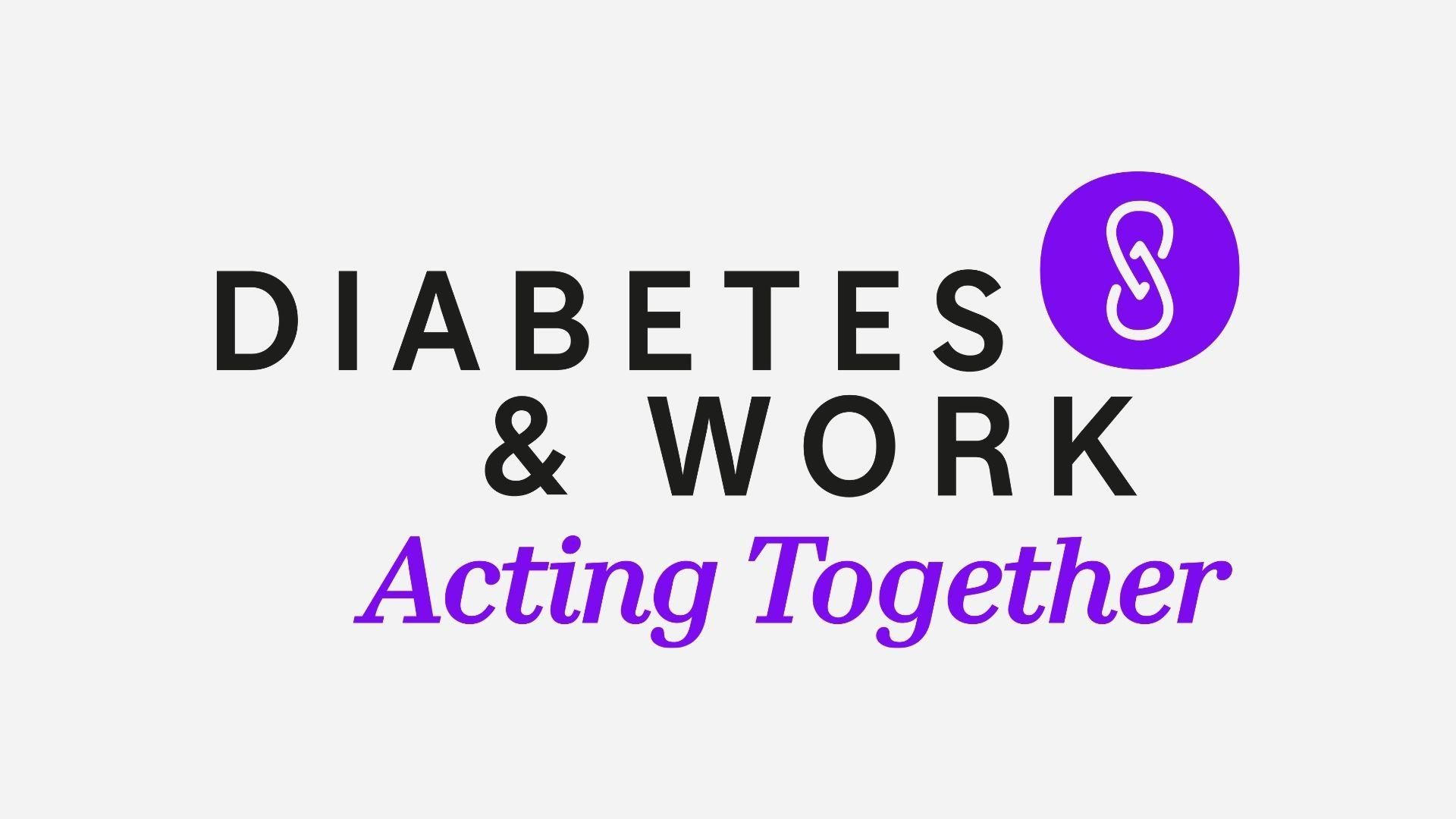 Logo of affinity group ready "Diabetes & Work - Acting Together"