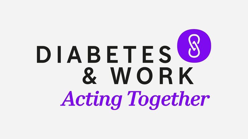 Logo of affinity group ready "Diabetes & Work - Acting Together"