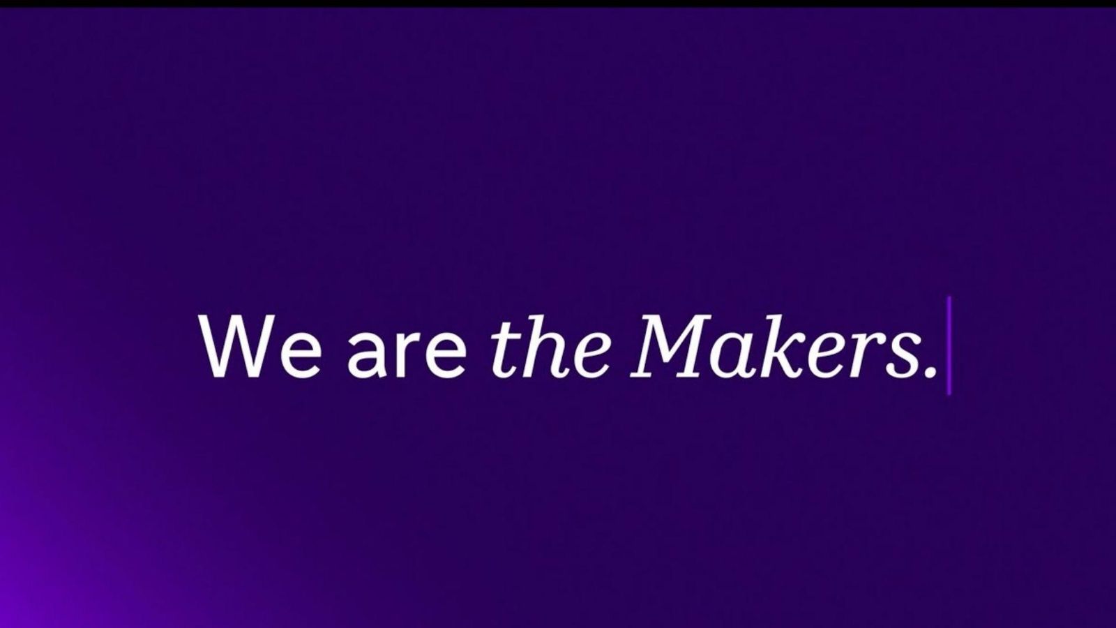 Video thumbnail "We are the Makers" showcasing how Sanofi turns science into medicines and vaccines for patients.